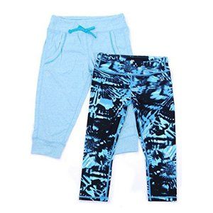 Vigoss Girls 2 Piece Yoga and Pant Set, Blue